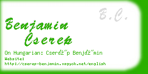 benjamin cserep business card